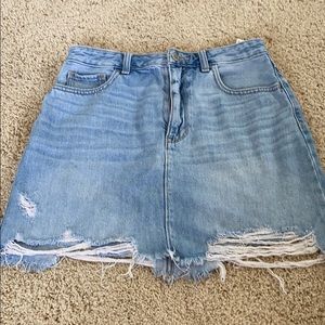 Hollister denim skirt!